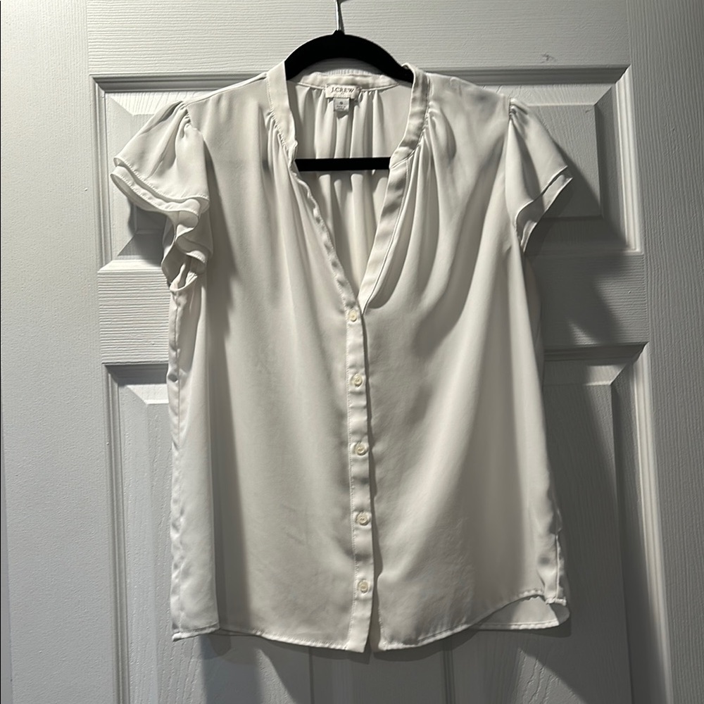 White Button-Up Blouse